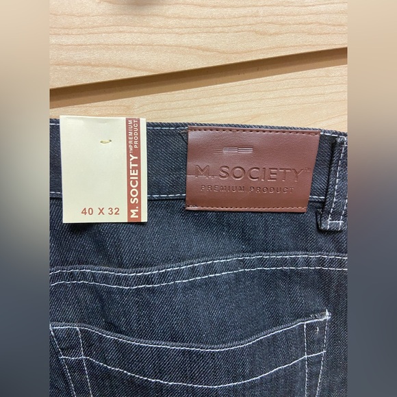 NET M SOCIETY MEN FASHIONABLE JEANS SIZE 40 INSEAM 32 - Picture 6 of 9